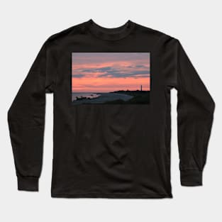 Blavand beach at sunset Long Sleeve T-Shirt